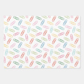 新学期セット3色とb&w ラッピングペーパーシート (正面3)