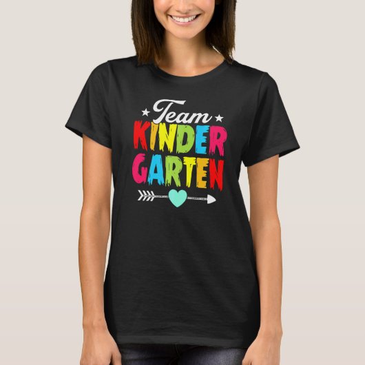 新学期チーム幼稚園先生かわいいフィルス Tシャツ (正面)