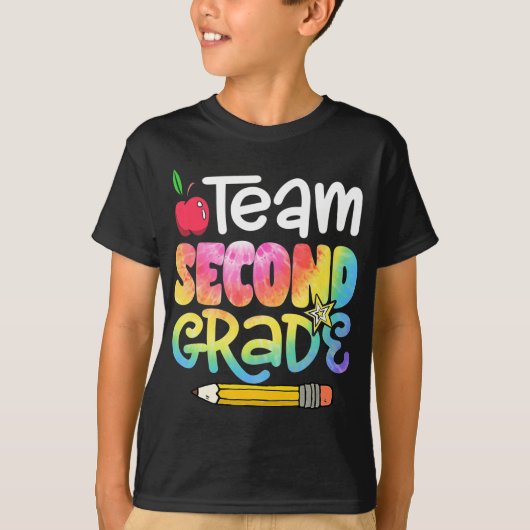 新学期チーム2年生絞り染め2年生 Tシャツ (正面)