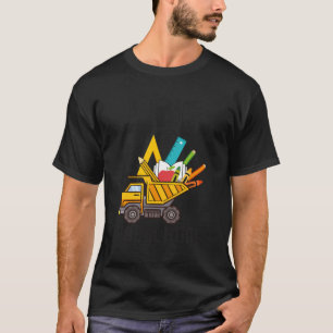 新学期ティーズI掘るプレスクール投棄トラック Tシャツ