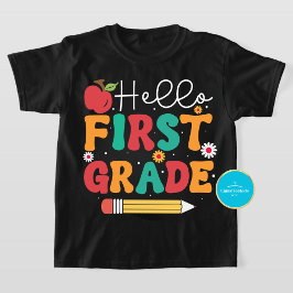 新学期ティー | Hello First Grade Tシャツ