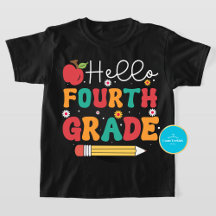 新学期ティー | Hello Four Tシャツ