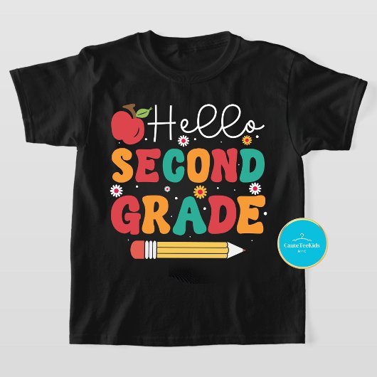 新学期ティー | Hello Second-Shirt Tシャツ