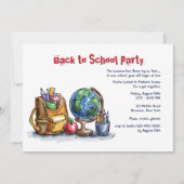 新学期デイパーティの招待状 招待状 (正面)