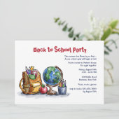 新学期デイパーティの招待状 招待状 (スタンド正面)