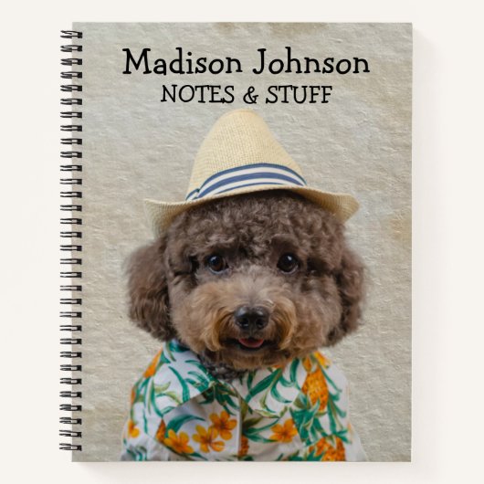 新学期トイプードルノート ノートブック (正面)