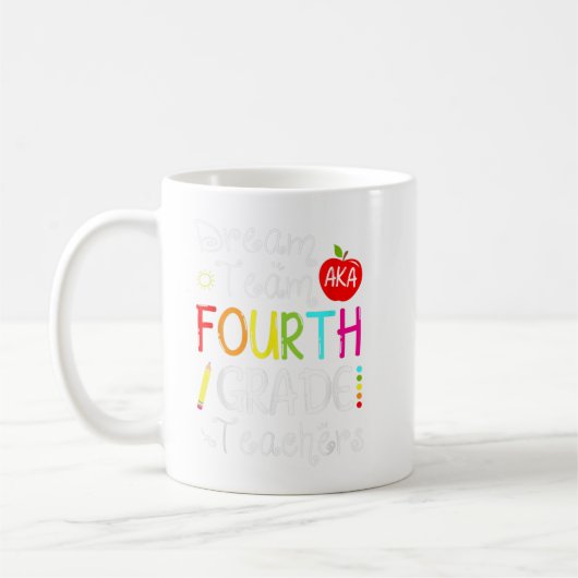 新学期ドリームチームあか4年生先生C コーヒーマグカップ (左)