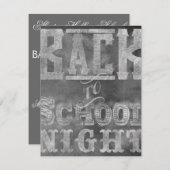 新学期ナイト招待状 招待状 (正面/裏面)