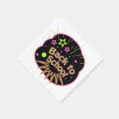 新学期ネオンポップ・アートのアートブライト教室 スタンダードカクテルナプキン (角)