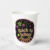 新学期ネオンポップ・アートのアートブライト教室 紙コップ (正面)