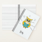 新学期ノートブック – フクロウ & 数学の公式 ノートブック (内側)