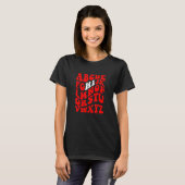 新学期ハイアルファベットプレK幼稚園茶 Tシャツ (正面フル)