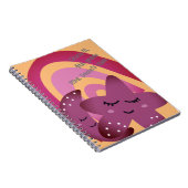 新学期ハッピースマイルスタームーンレインボーネーム ノートブック (右側)