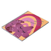 新学期ハッピースマイルスタームーンレインボーネーム ノートブック (左側)