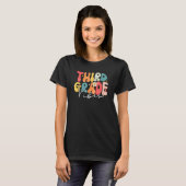 新学期ハローサードグレード先生学生B Tシャツ (正面フル)