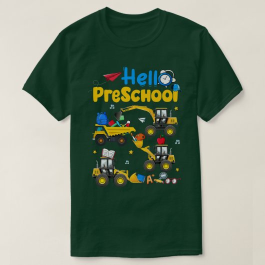 新学期ハロープリショールトラック建築 Tシャツ (デザイン正面)