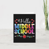 新学期ハローミドルスクールの女の子の男の子を縛った カード (正面)