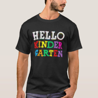 新学期ハロー幼稚園子供へボーイギル Tシャツ