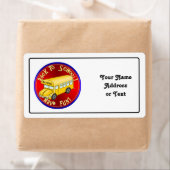 新学期バスおもしろい ラベル (インサイチュ)