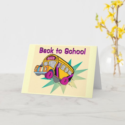 新学期バスカード カード (黄色い花)