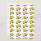 新学期バスパーティー少年少女 招待状 (裏面)