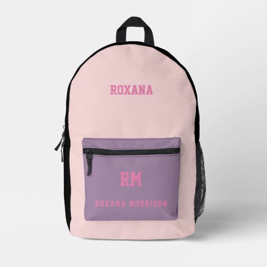 新学期バックパック女モダンの子スポーツキッズ プリントバックパック (正面)