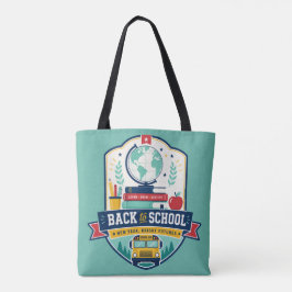 新学期バッジ デザイン トートバッグ