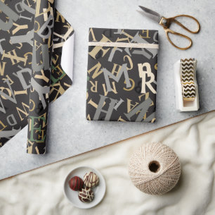 新学期パターンのラッピング紙 ラッピングペーパー