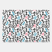 新学期パターン ラッピングペーパーシート (正面2)