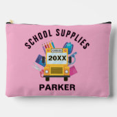 新学期パーソナライズされたカスタムキッズ アクセサリーポーチ (正面)
