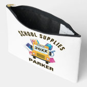 新学期パーソナライズされたカスタムキッズ アクセサリーポーチ (見開き)