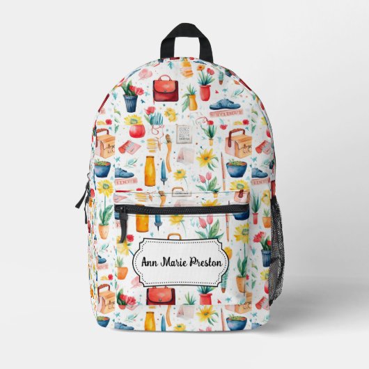 新学期パーソナライズされたバックパック プリントバックパック (正面)