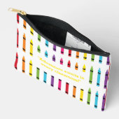 新学期パーソナライズされたペンケース/バッグ アクセサリーポーチ (見開き)