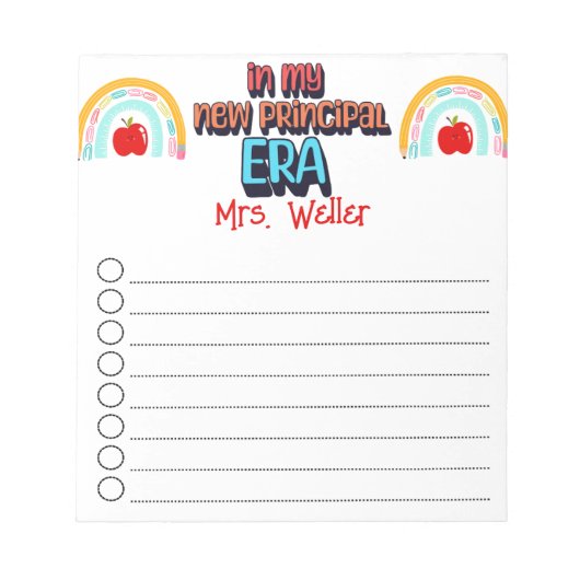 新学期パーソナライズされた新To-Do ノートパッド (正面)