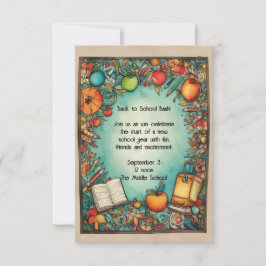 新学期パーティの招待状 カード