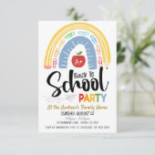 新学期パーティの招待状 招待状 (スタンド正面)