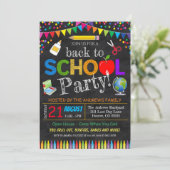 新学期パーティの招待状 招待状 (スタンド正面)