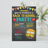 新学期パーティの招待状 招待状 (スタンド正面)