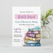 新学期パーティの招待状 招待状 (スタンド正面)