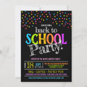 新学期パーティの招待状 招待状 (正面)