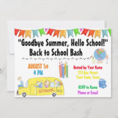 新学期パーティの招待状 招待状 (正面)