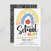 新学期パーティーの招待状 招待状 (正面/裏面)