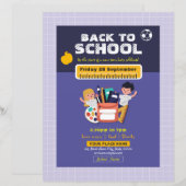 新学期パーティーフライヤー (正面/裏面)