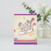 新学期パーティー インビテーションポストカード (スタンド正面)