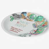 新学期パーティー ペーパープレート (アングル)