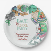 新学期パーティー ペーパープレート (正面)