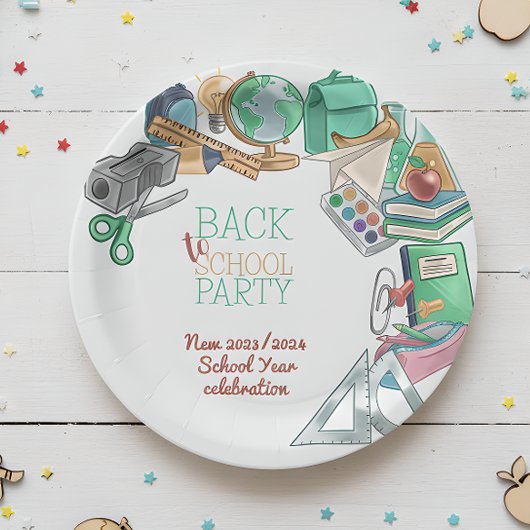 新学期パーティー ペーパープレート