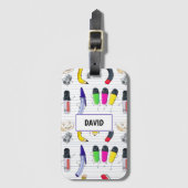 新学期パーティー ラゲッジタグ (正面縦)