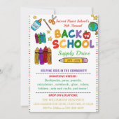 新学期パーティー 招待状 (正面)