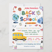 新学期パーティー 招待状 (正面)